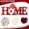 Interchangeable Gnome Home Sign – Wood Christmas & Thanksgiving Door Decor with 12 Changeable Seasonal Gnomes for Holiday Wall & Front Porch Decoration (Red, Black)